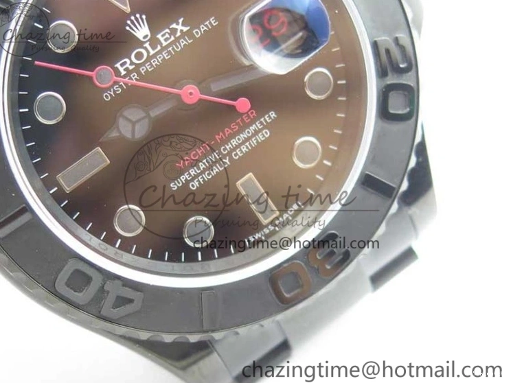 VR3135 Yacht-Master VRF Dial 116622 DLC Best Edition on Black Bracelet DLC 0425